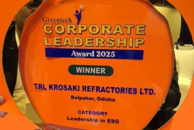 TRL Krosaki wins Greentech Corporate Leadership Award 2025 for Leadership in ESG