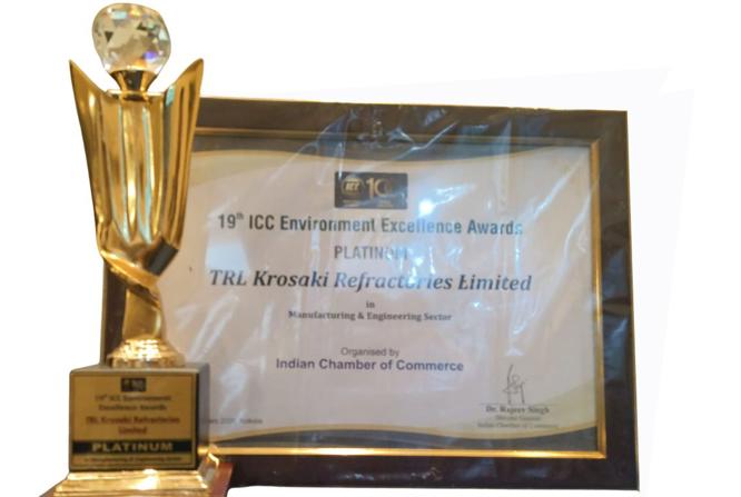 TRL Krosaki Refractories Limited wins the prestigious Indian Chamber of Commerce (ICC) Environment Excellence Award 2026 in Platinum Category in the Manufacturing and Engineering sector